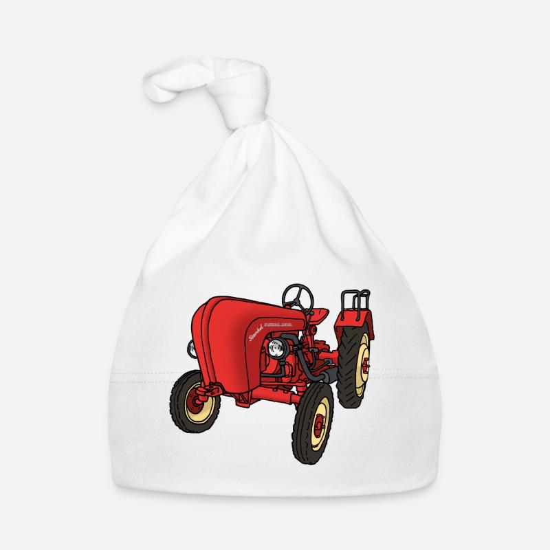 Trecker rouge Bonnet bio Bébé