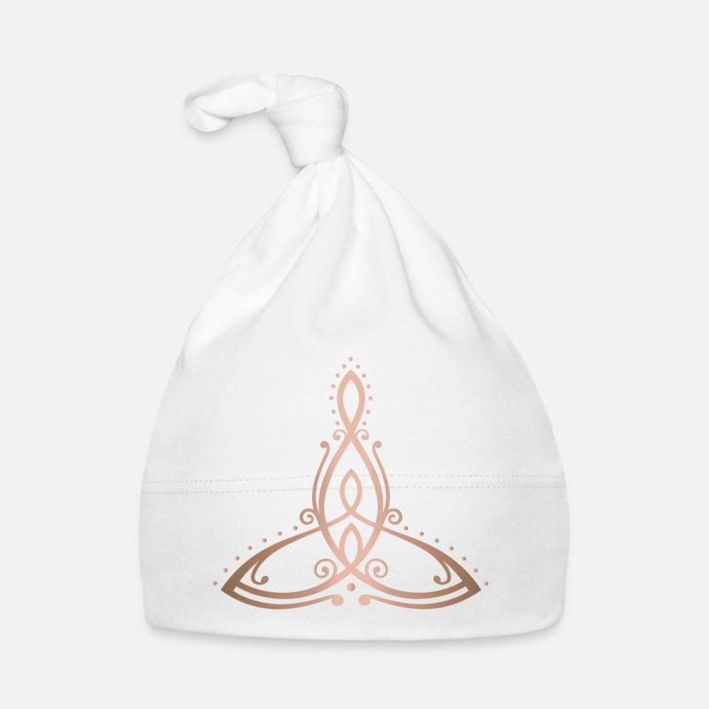 Symbole de la maternité celtique Mère avec deux enfants Bonnet bio Bébé