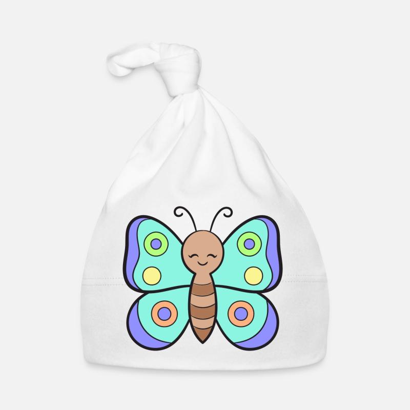 Papillons Papillons Bonnet bio Bébé