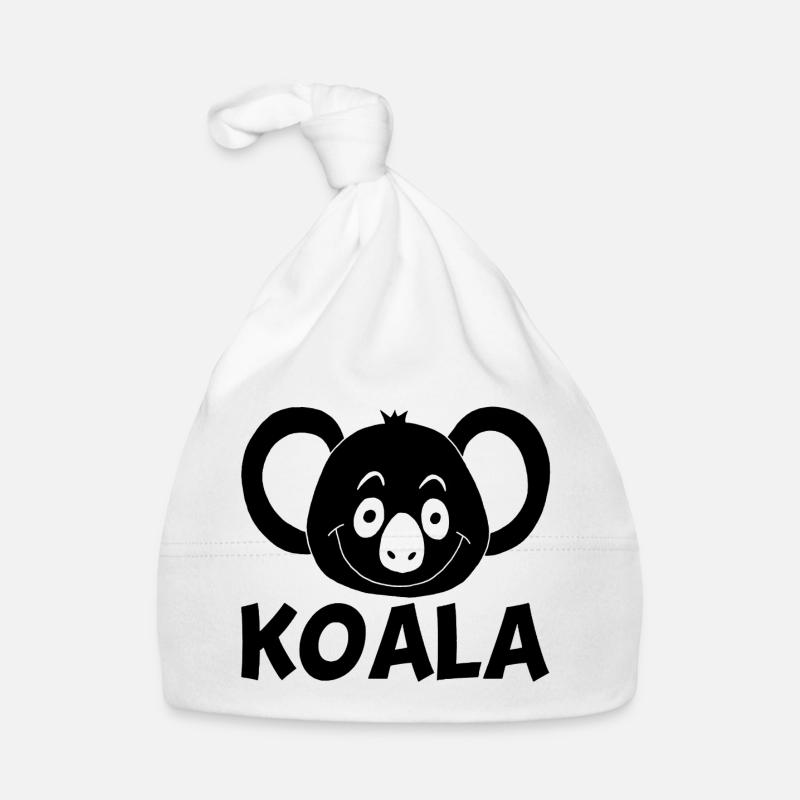 koala noir Bonnet bio Bébé