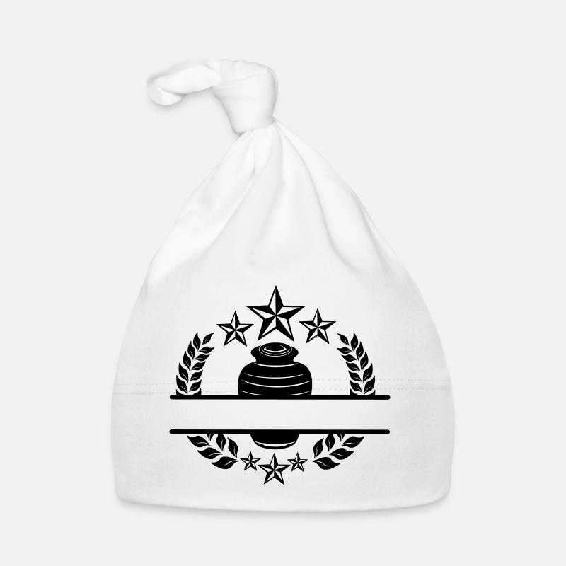 Urne mit Namensausschnitt Baby Bio-Mütze