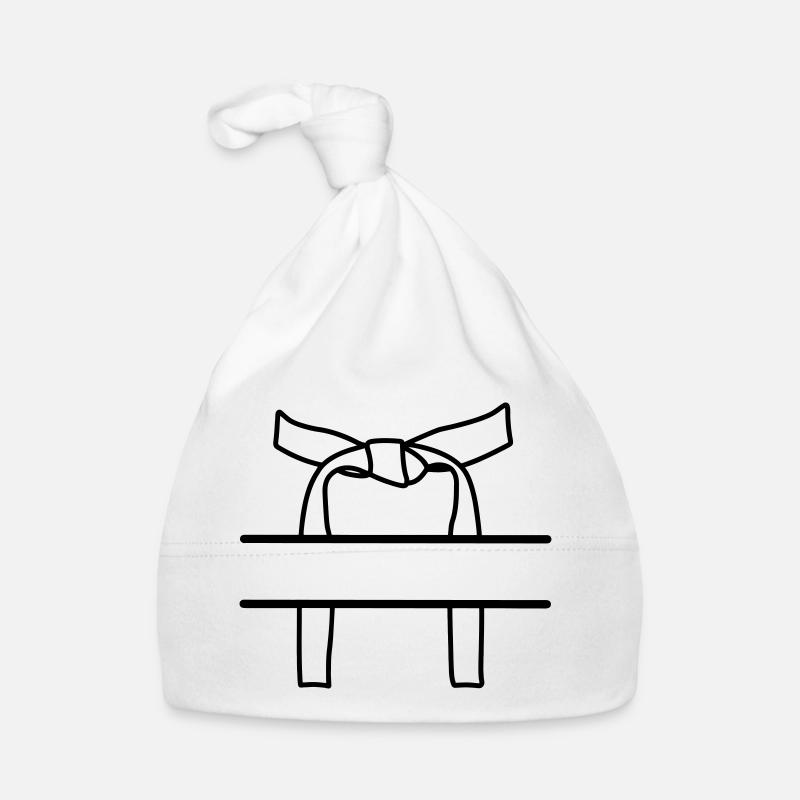 Transparentes Band oder Obi Baby Bio-Mütze