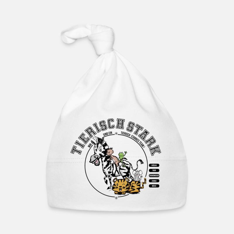 Team-Tierisch Stark Baby Bio-Mütze