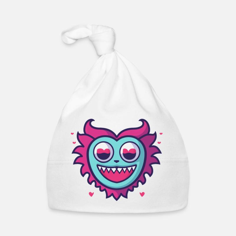 Süßes kleines Monster Baby Bio-Mütze