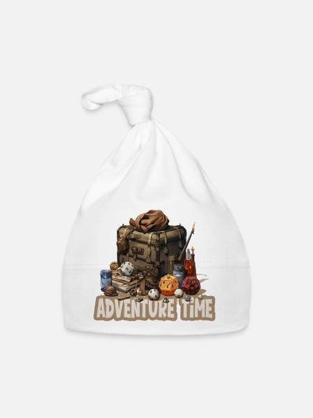 Role-playing, Adventure time, Fantasy gear - Organic Baby Cap - white - Front