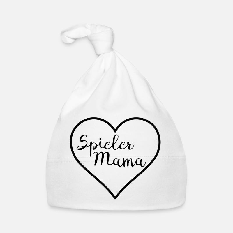 Spielermama schwarz Baby Bio-Mütze