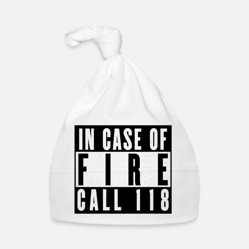 Feueralarm Notruf Design Baby Bio-Mütze