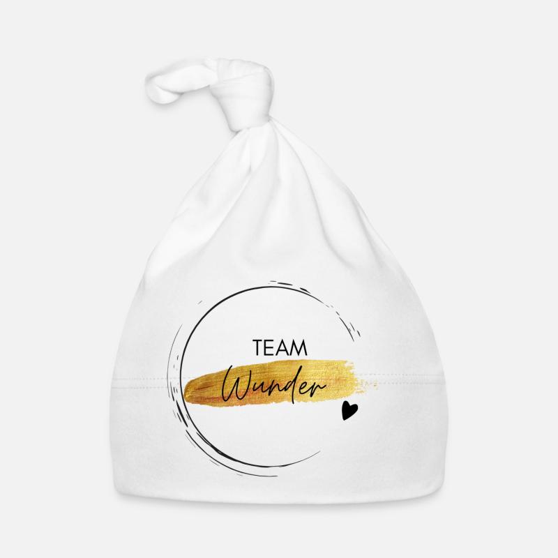 Team Wunder - positives Denken Baby Bio-Mütze
