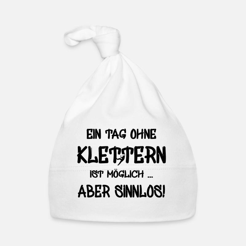 klettern Klettern - Baby Bio-Mütze - Weiß