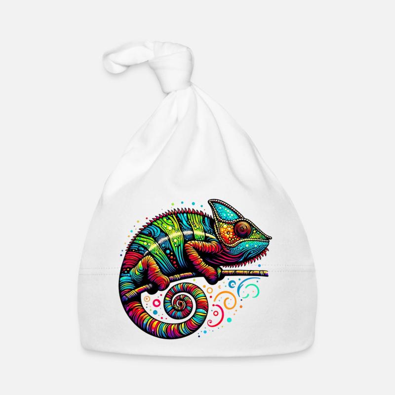 Chamäleon Baby Bio-Mütze