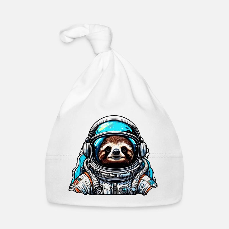 Astronaut / Space / Animal / Sloth / Spaceship Organic Baby Cap