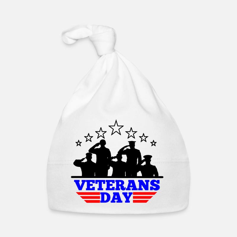 Veteranentag Emblem Baby Bio-Mütze