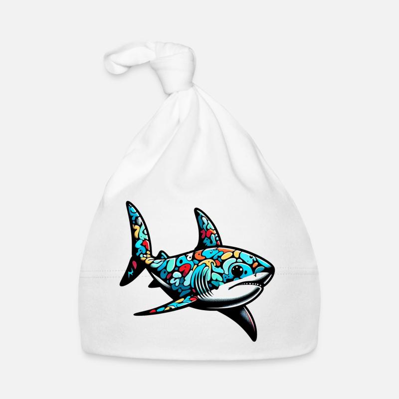 Shark Organic Baby Cap