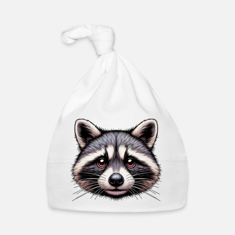 Waschbär Baby Bio-Mütze