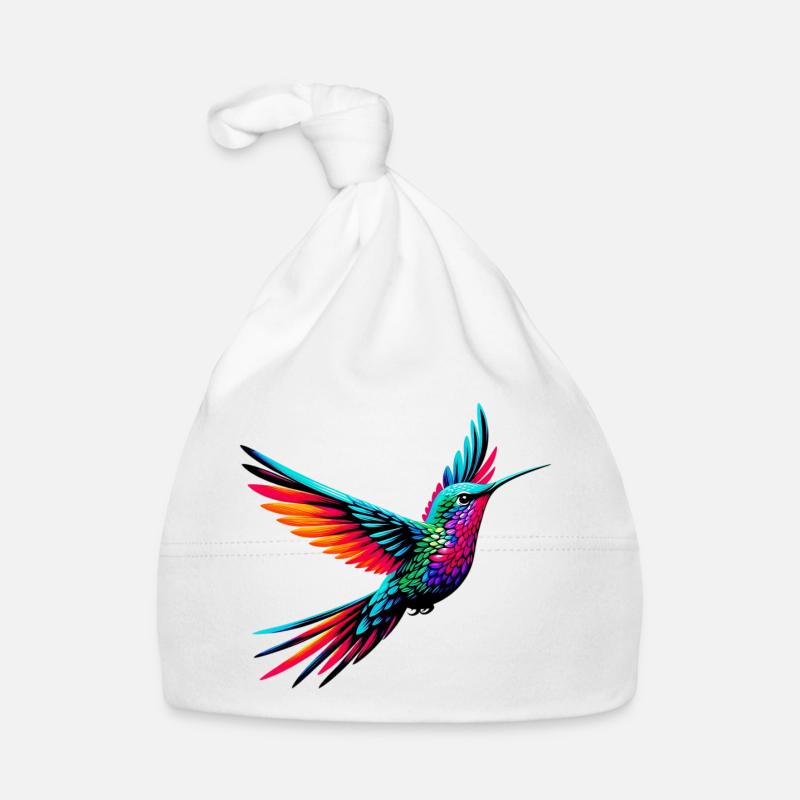 Kolibri - Baby Bio-Mütze - Weiß
