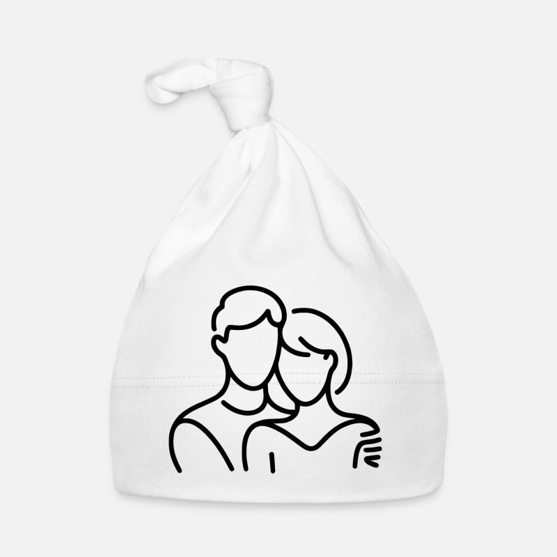 Conception d’impression abstraite en cycle naturel Bonnet bio Bébé