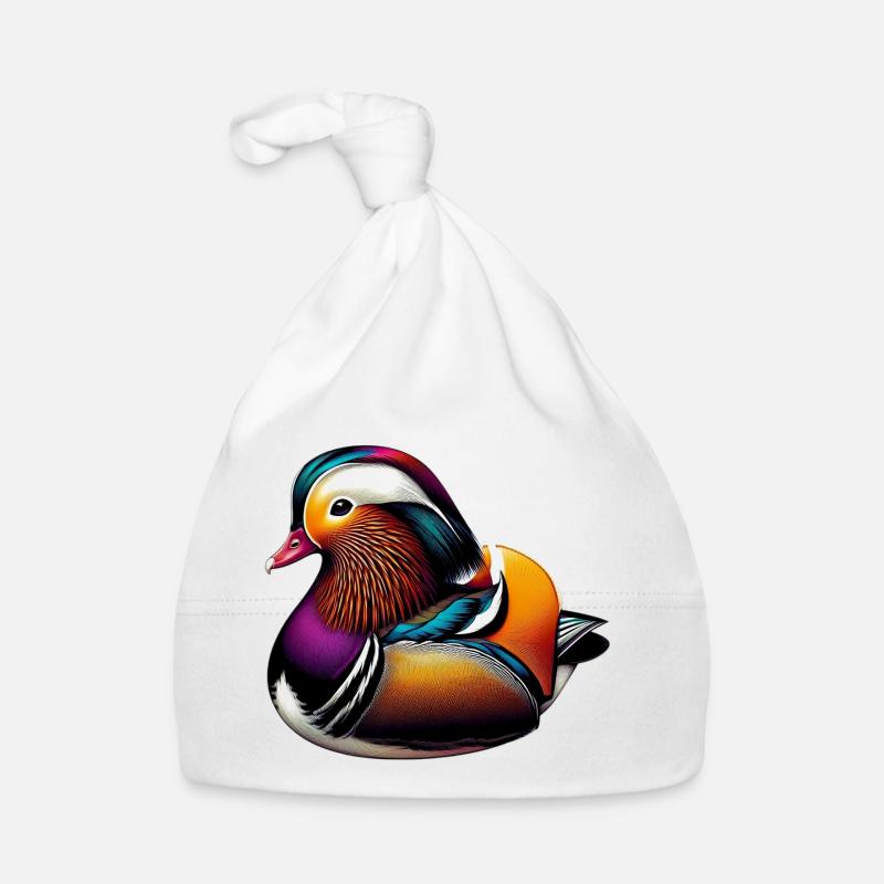 Mandarinente Baby Bio-Mütze