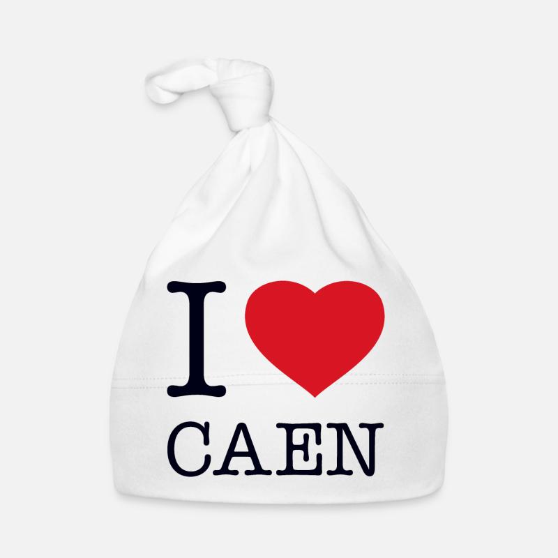 J’ADORE CAEN - Bonnet bio Bébé - blanc