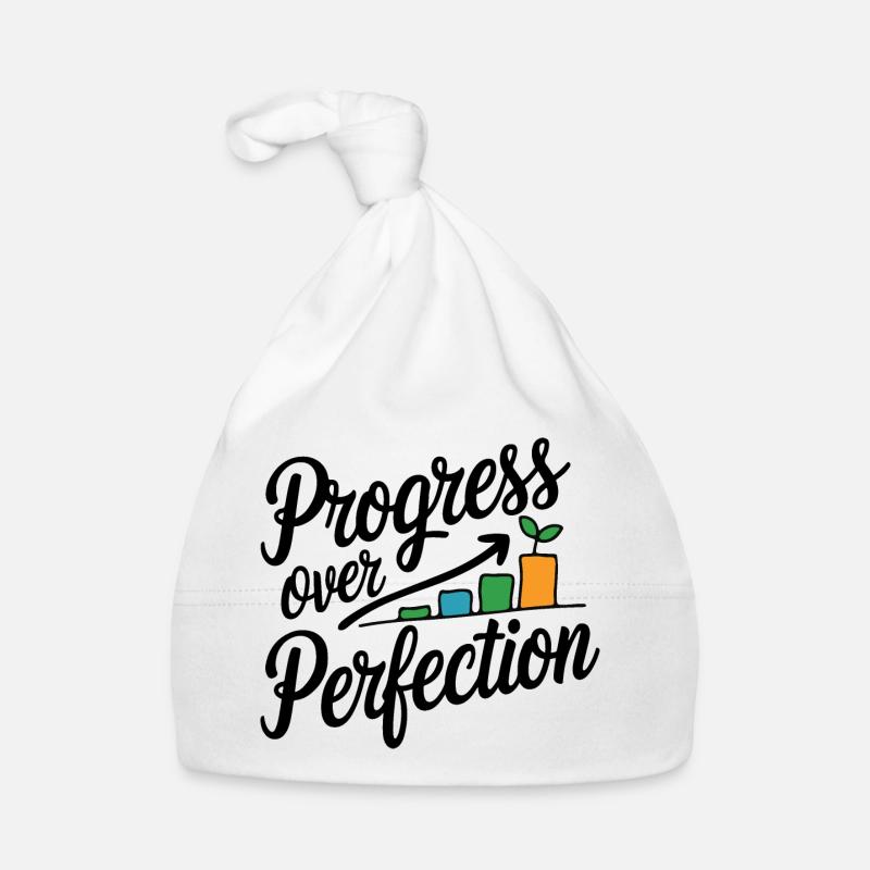 Progress Over Perfection Growth Chart Organic Baby Cap