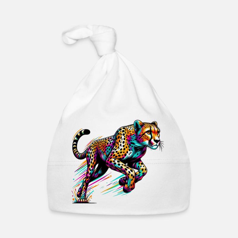 Cheetah Organic Baby Cap