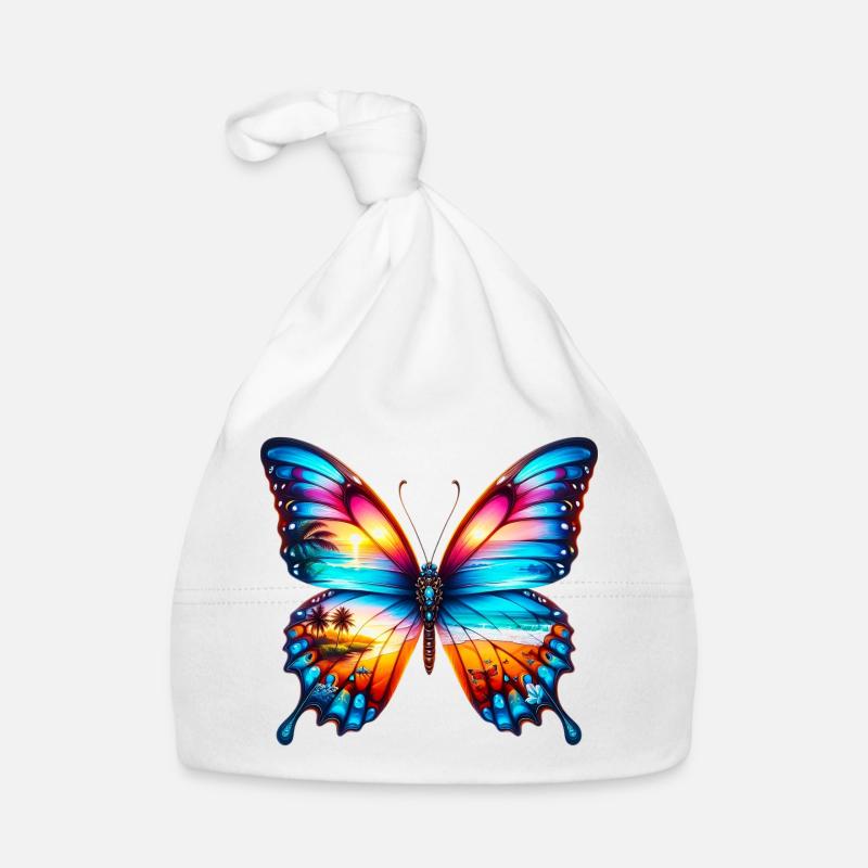 Schmetterling Baby Bio-Mütze