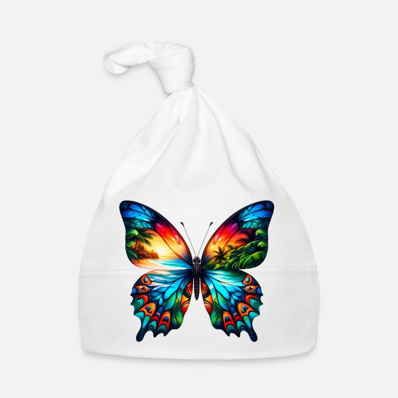 Butterfly Organic Baby Cap