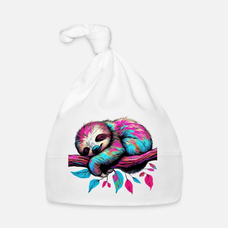 Sloth Organic Baby Cap