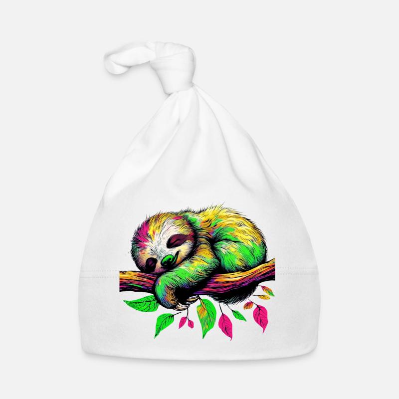 Sloth Organic Baby Cap
