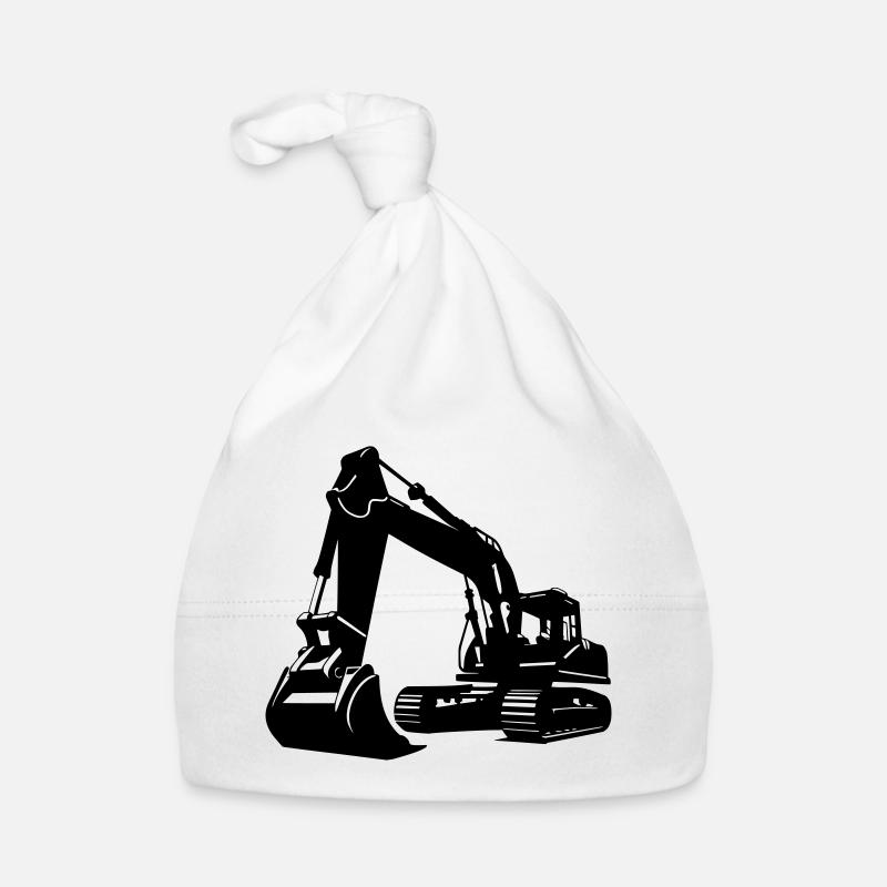 Bagger / excavator Baby Bio-Mütze