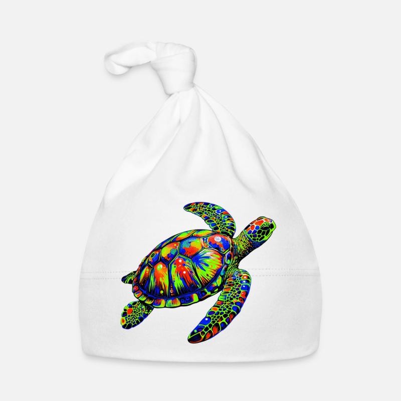 Tortue marine Bonnet bio Bébé
