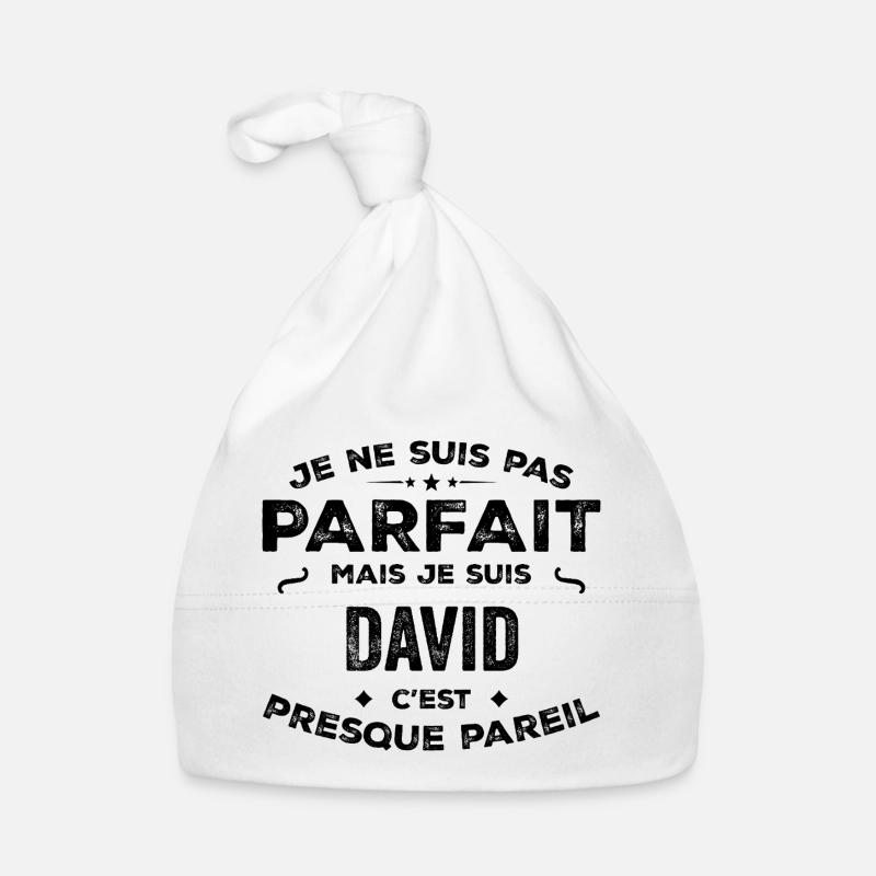 David – A First Name, a Funny and Proud Legend Organic Baby Cap