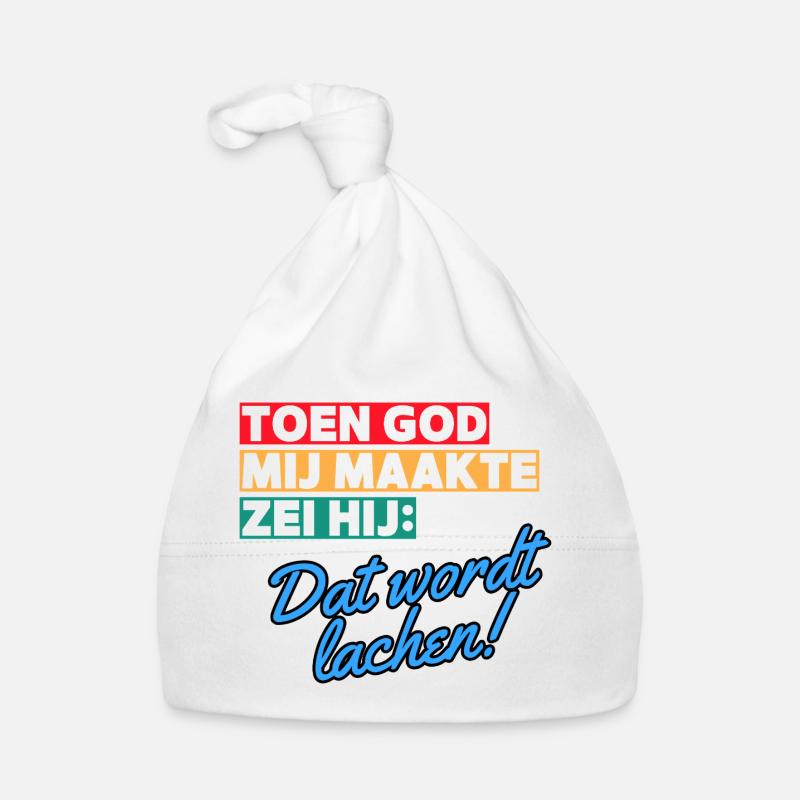 Als Gott mich erschuf, sagte er, dass es Lachen sein wird # Baby Bio-Mütze