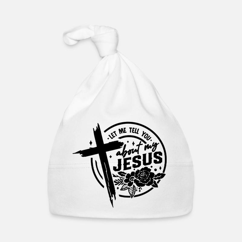 Permettez-moi de vous parler de ma Croix de Jésus Bonnet bio Bébé