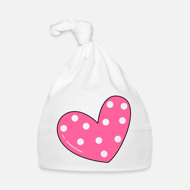 Herz-Muster Baby Bio-Mütze