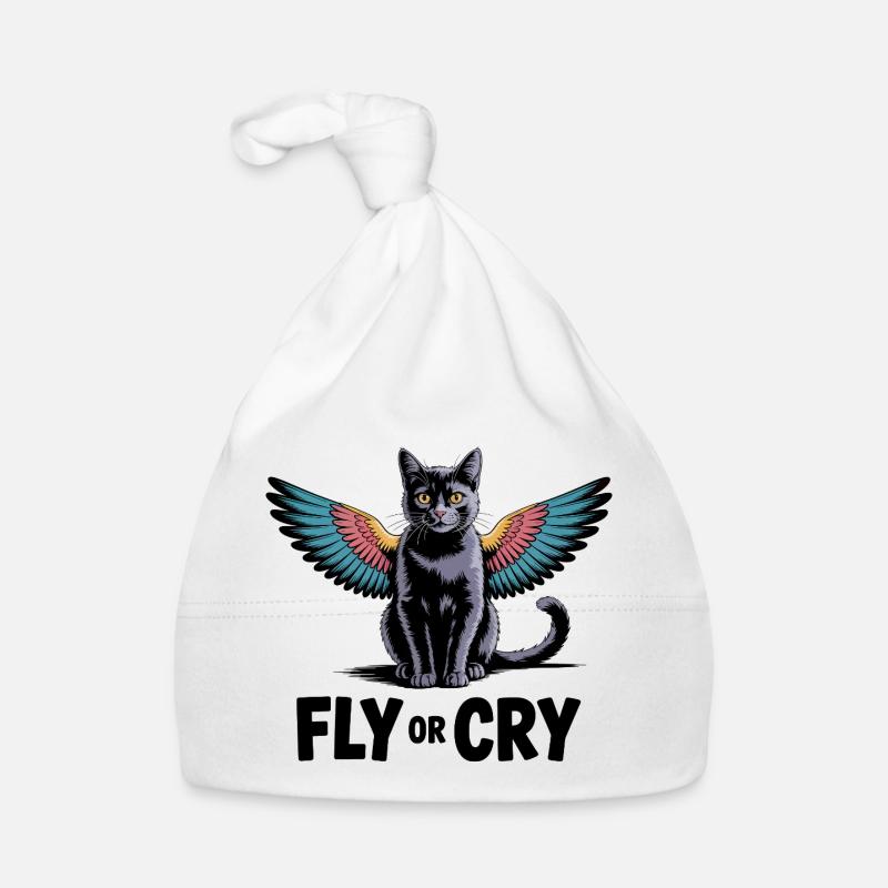 Fliege oder rufe Katze Baby Bio-Mütze
