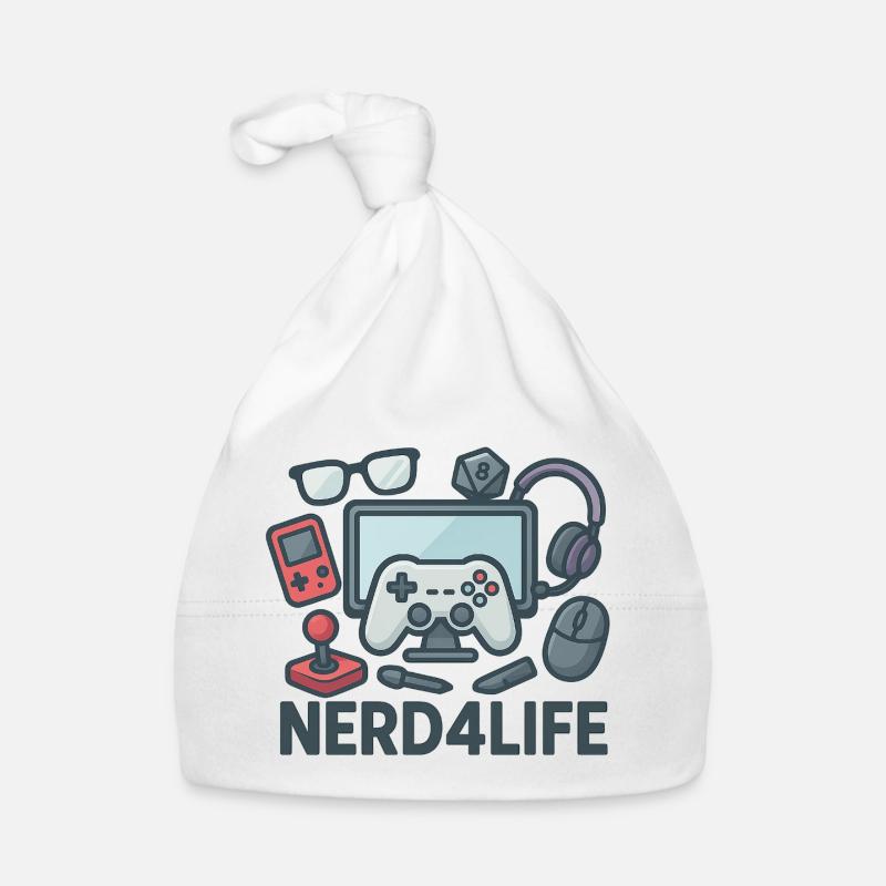 Conception de jeux et de style de vie nerd Bonnet bio Bébé