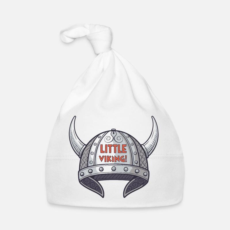 Kleiner Wikingerhelm Baby Bio-Mütze