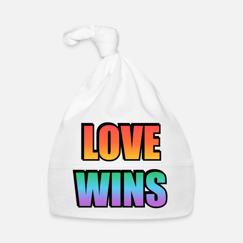 Love Wins Rainbow Gradient Organic Baby Cap