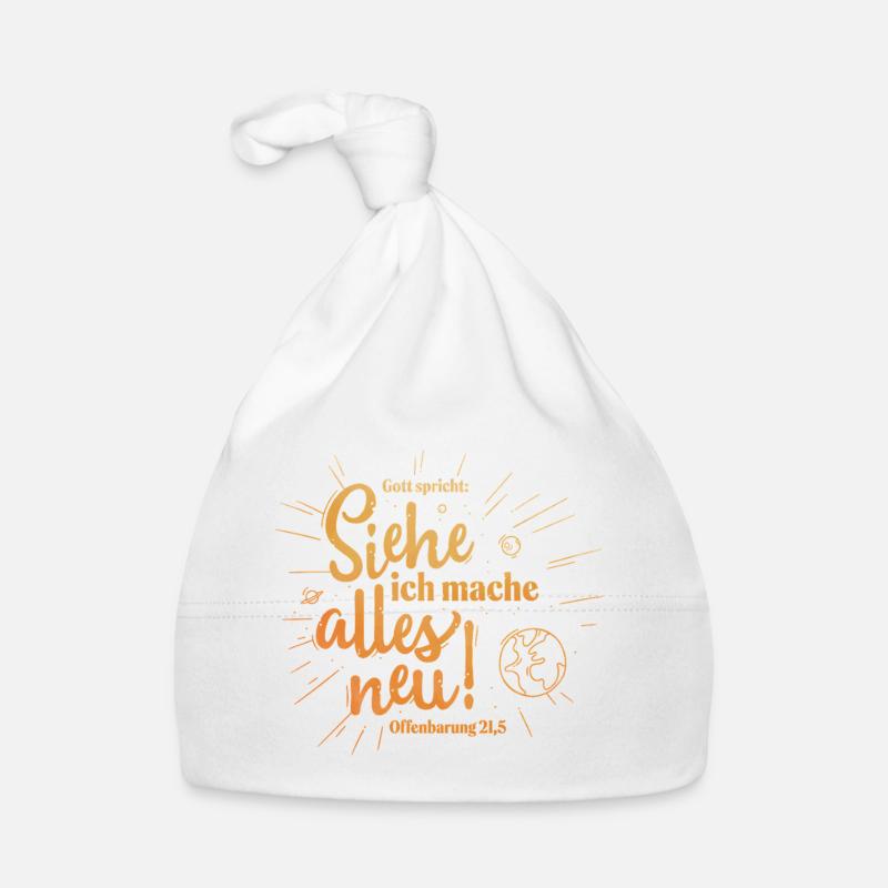 Behold, I make all things new Organic Baby Cap