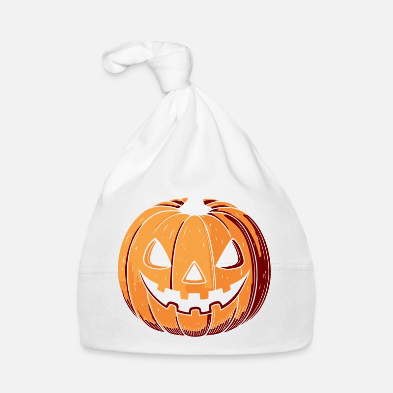 Citrouille Jack O Lantern Expressif Bonnet bio Bébé