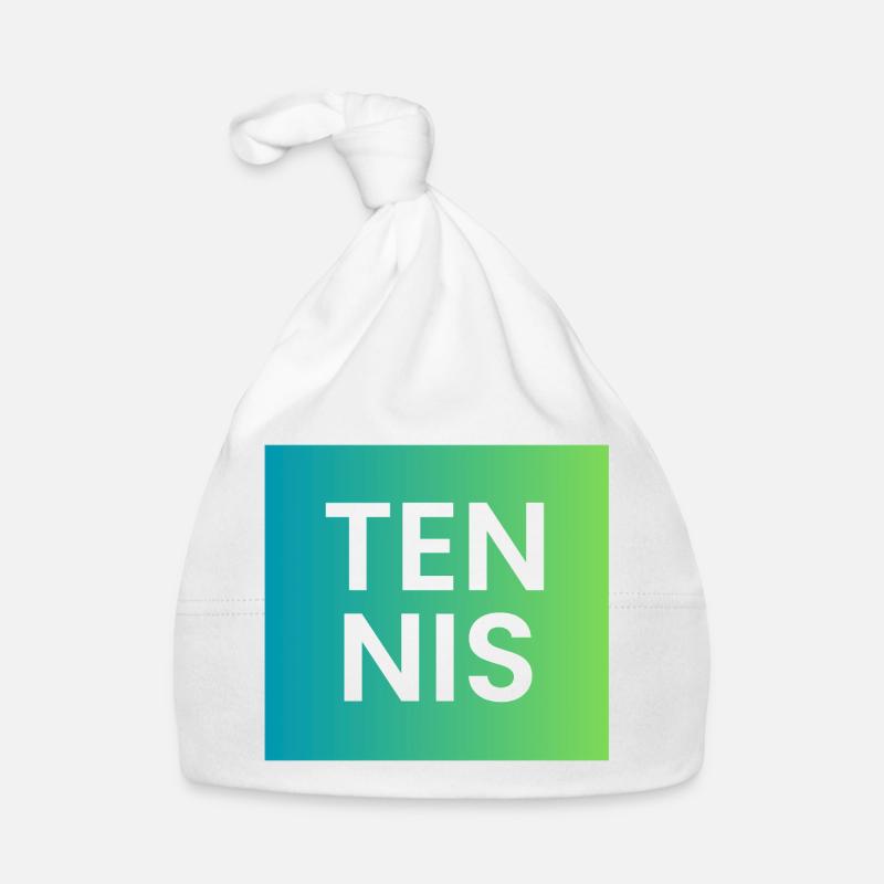 Tennis Gradient Typografie Baby Bio-Mütze