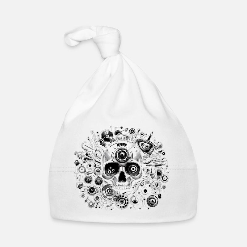 CRÂNE STEAMPUNK Bonnet bio Bébé