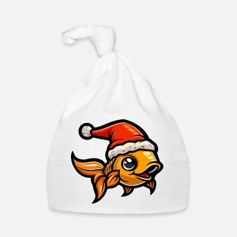 Noël du poisson rouge Bonnet bio Bébé