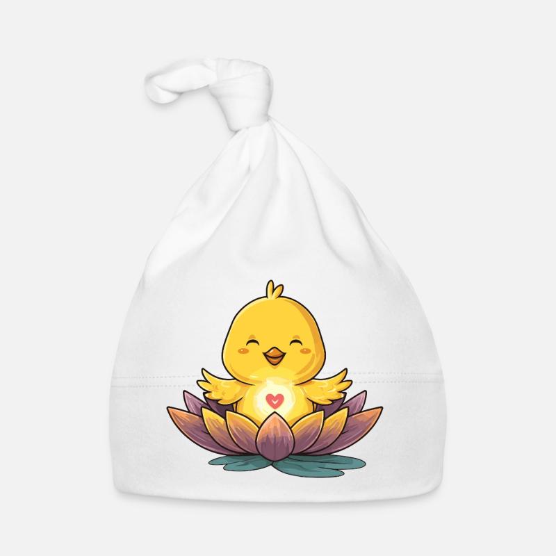 Lotus Chick Heart Light Organic Baby Cap