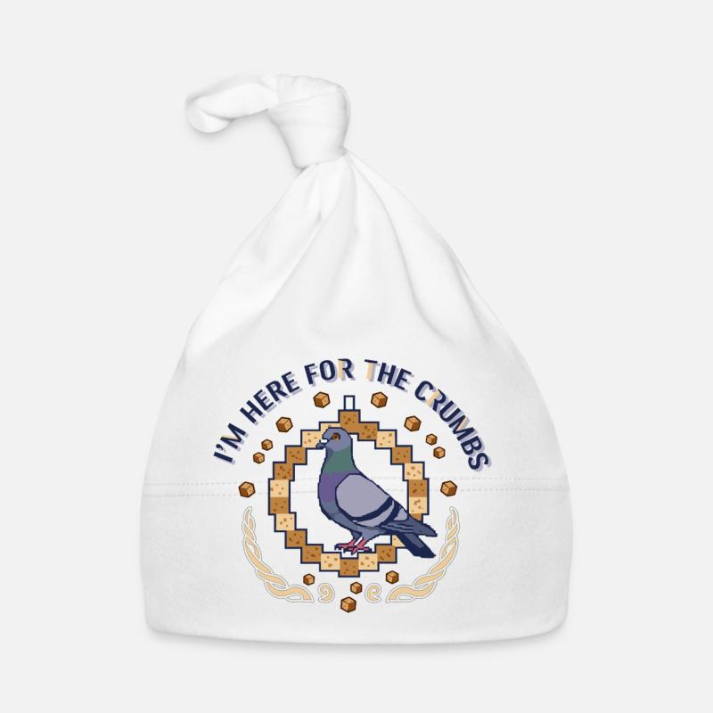 Pixel Taube Krümeljäger Baby Bio-Mütze
