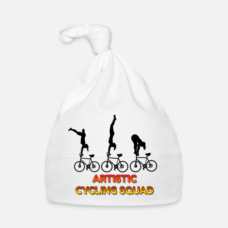 Cyclist Squad Acrobatic Stunt Riders Team Art Fun Organic Baby Cap