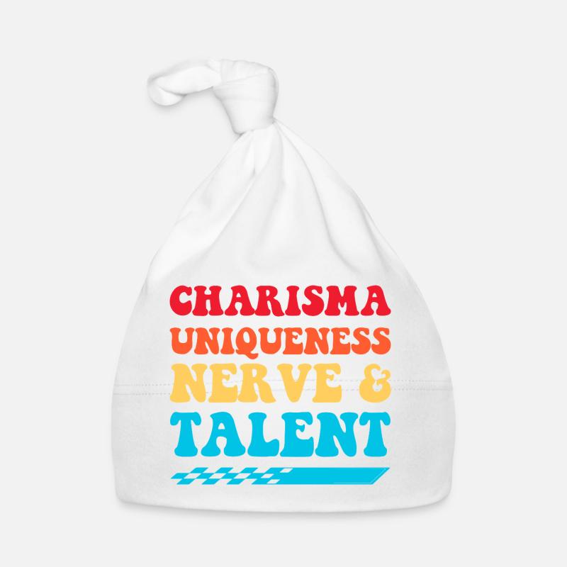 Charisma, Einzigartigkeit, Nerven & Talent Baby Bio-Mütze