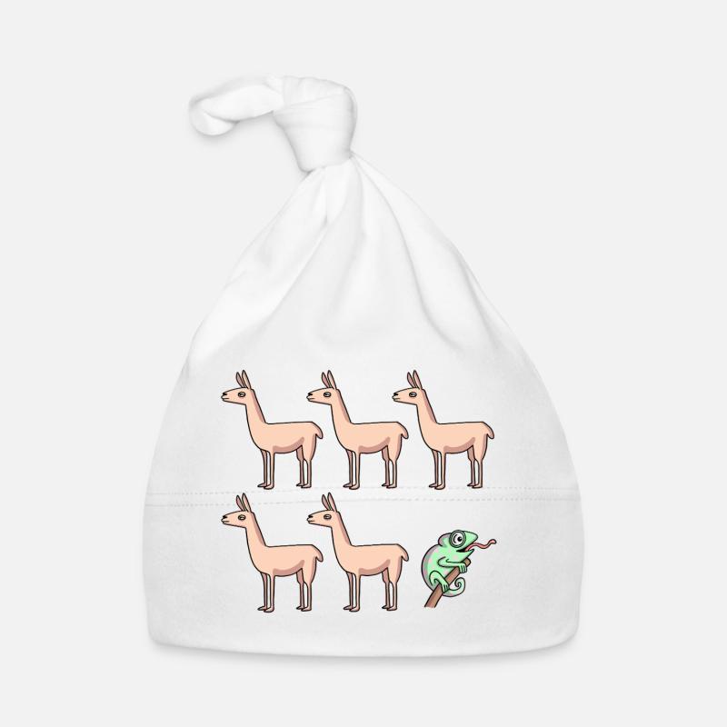 Caméléon Llama Bonnet bio Bébé