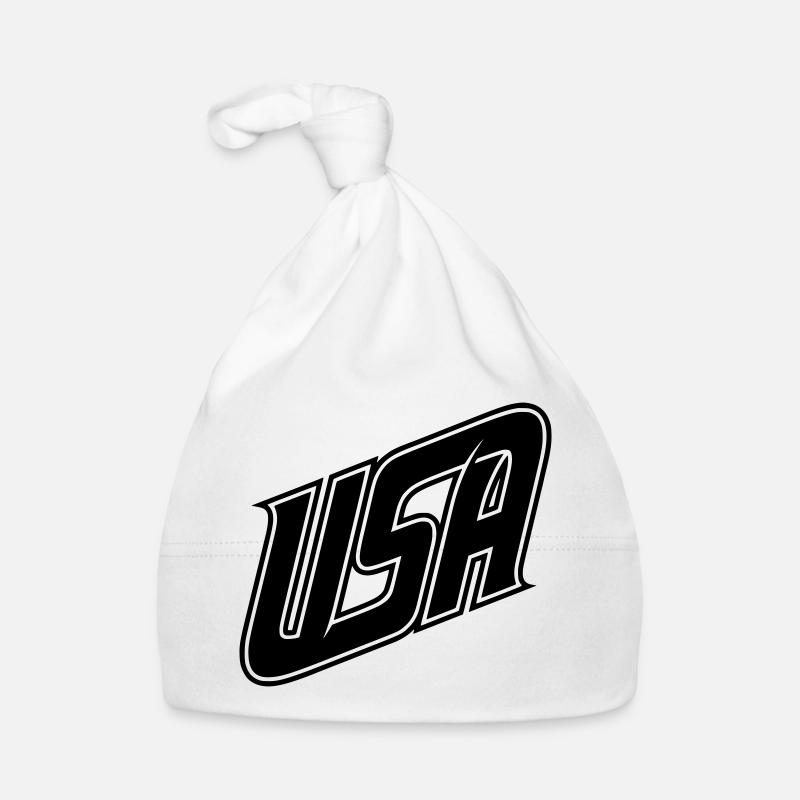 USA logo - color variable Organic Baby Cap