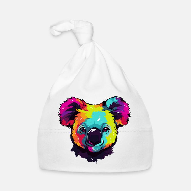 Pop Art Coloré de Koala Bonnet bio Bébé